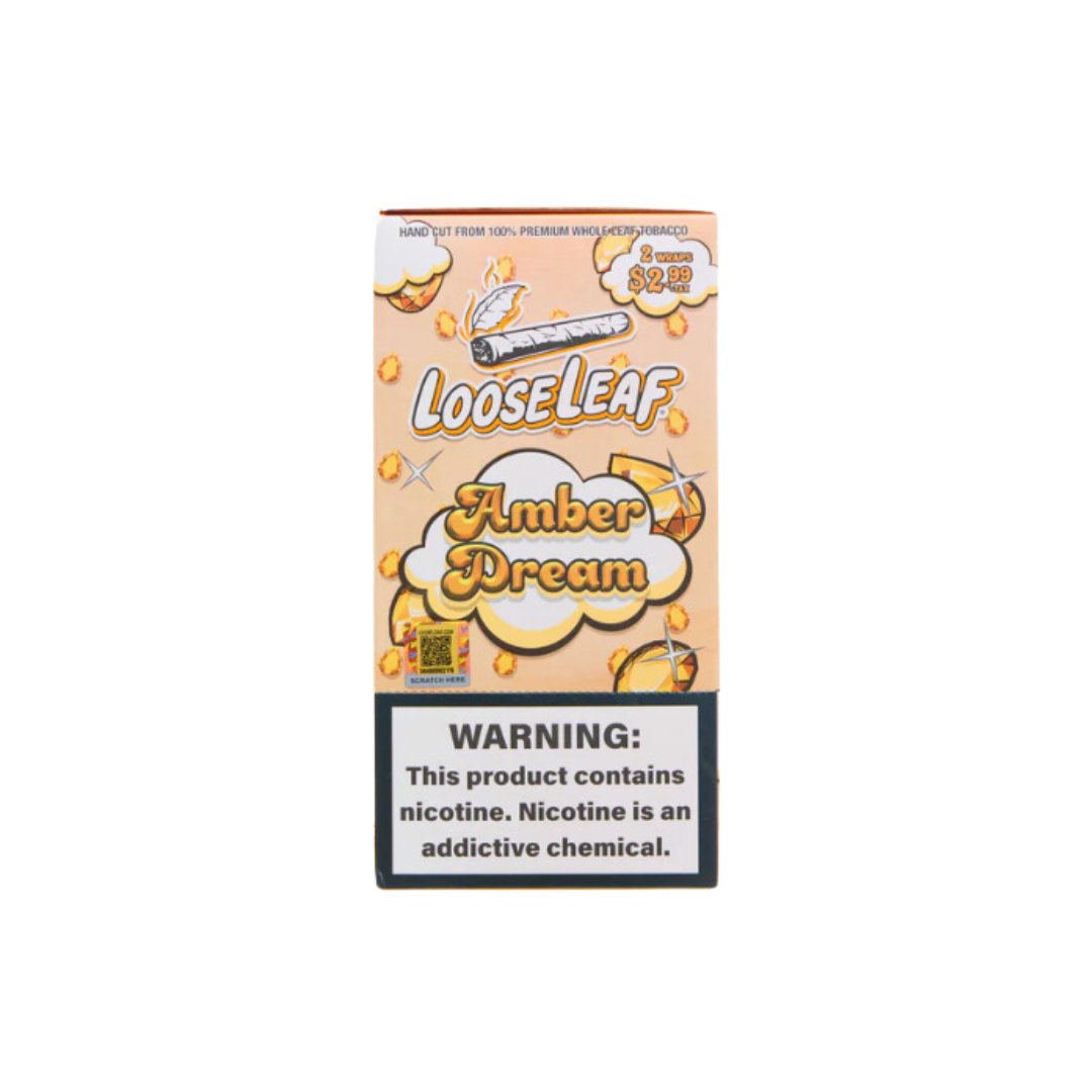 Loose Leaf 2 Pack Tobacco Wraps - Box of 20 Pouches - Vape Originals