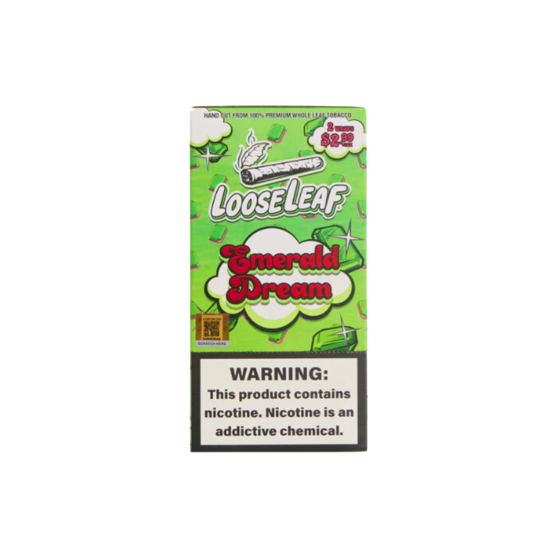 Loose Leaf 2 Pack Tobacco Wraps - Box of 20 Pouches - Vape Originals