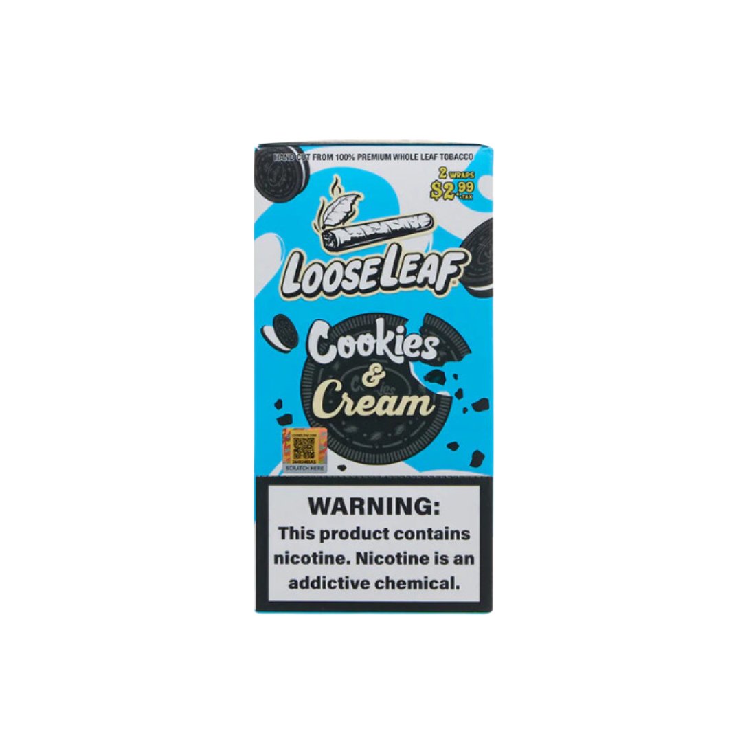 Loose Leaf 2 Pack Tobacco Wraps - Box of 20 Pouches - Vape Originals