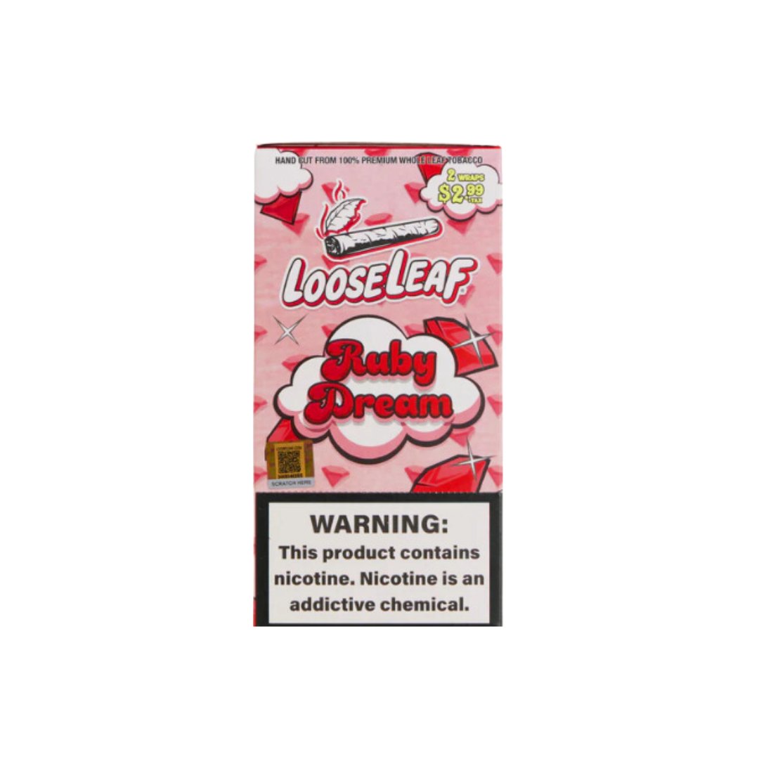 Loose Leaf 2 Pack Tobacco Wraps - Box of 20 Pouches - Vape Originals