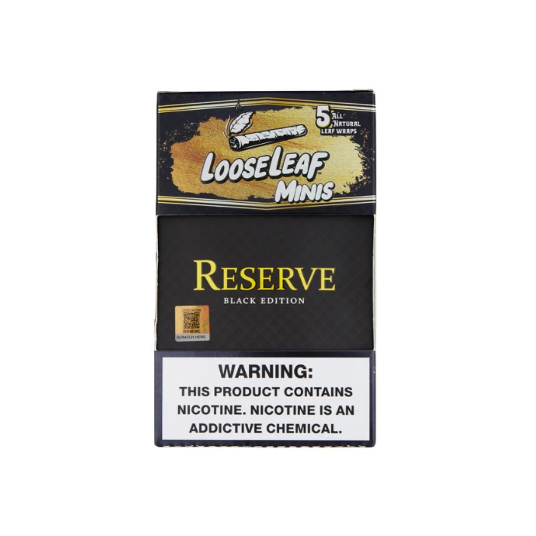 Loose Leaf 5 Pack Tobacco Mini Wraps - Box of 8 Pouches - Vape Originals