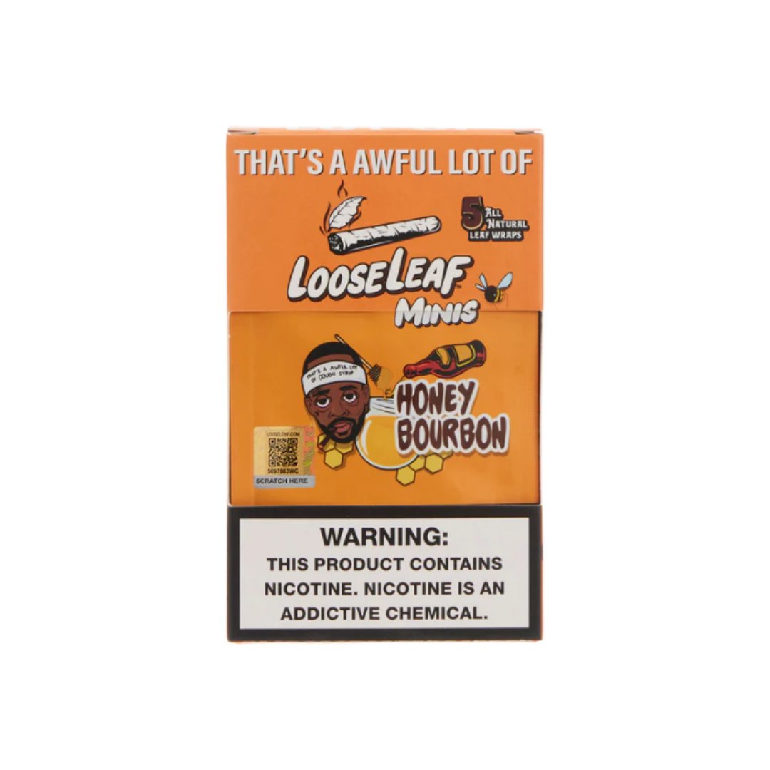 Loose Leaf 5 Pack Tobacco Mini Wraps - Box of 8 Pouches - Vape Originals