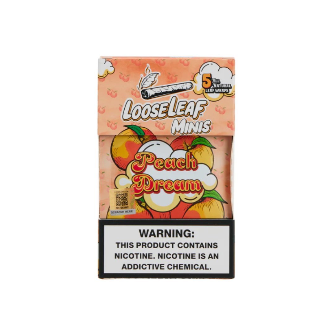 Loose Leaf 5 Pack Tobacco Mini Wraps - Box of 8 Pouches - Vape Originals