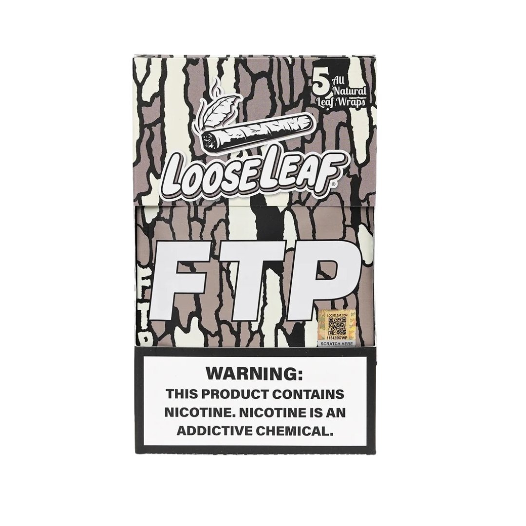 Loose Leaf 5 Pack Tobacco Wraps - Box of 8 Pouches - Vape Originals